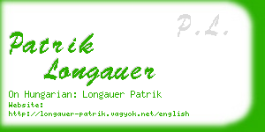 patrik longauer business card